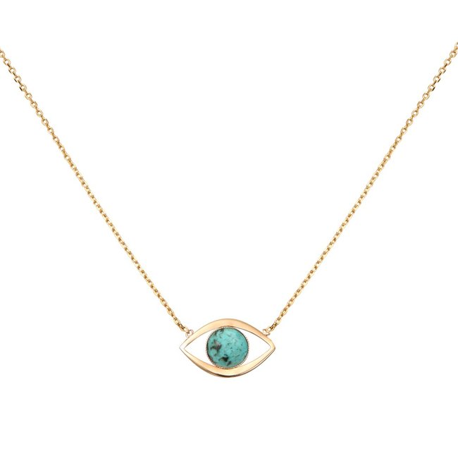 Collier pm eros jaspe africain bleu <span itemprop=