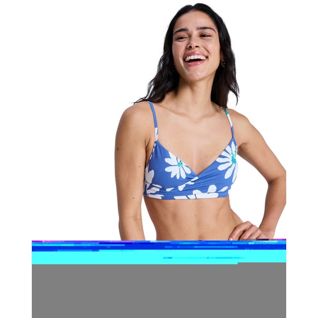 Haut de maillot de bain bikini bralette PRINTED ESSENTIALS WRAP BRA. - ROXY