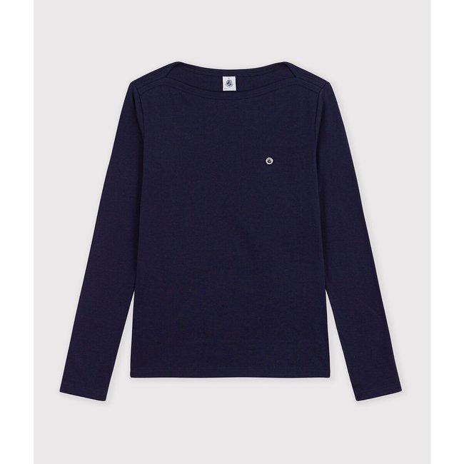 T-shirt Iconique col amiral en coton, manches longues - PETIT BATEAU