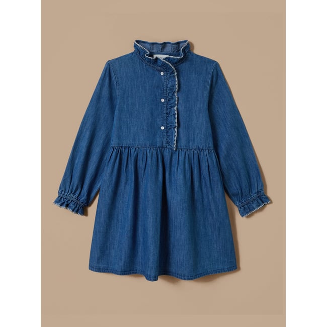 Robe en denim denim bleu <span itemprop=