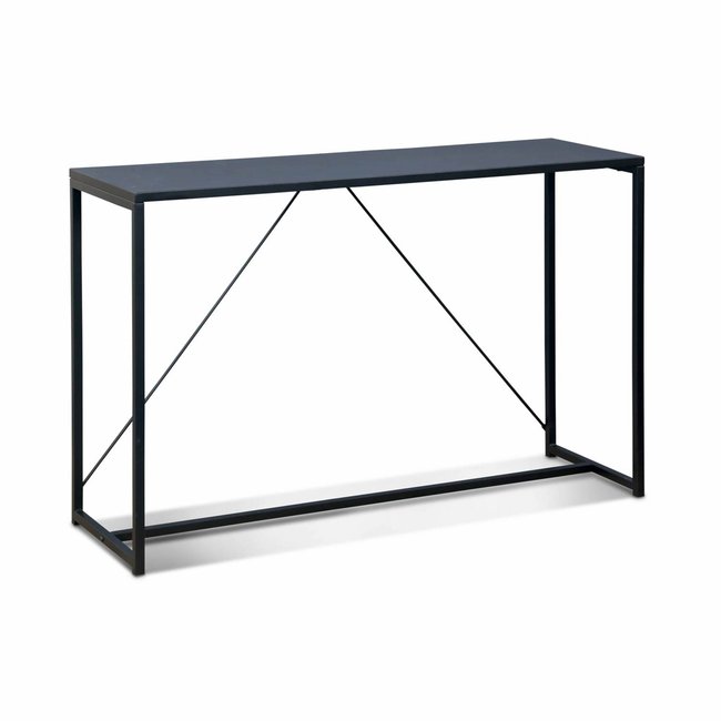 Console métal avec barre de renfort INDUSTRIELLE Couleur noir <span itemprop=