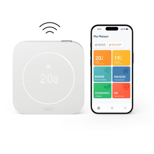 Thermostat connecté de température sans fil X (2e gén.) - TADO