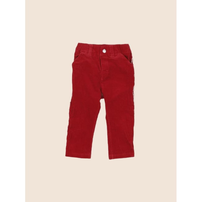 Pantalon - Très bon état rouge <span itemprop=