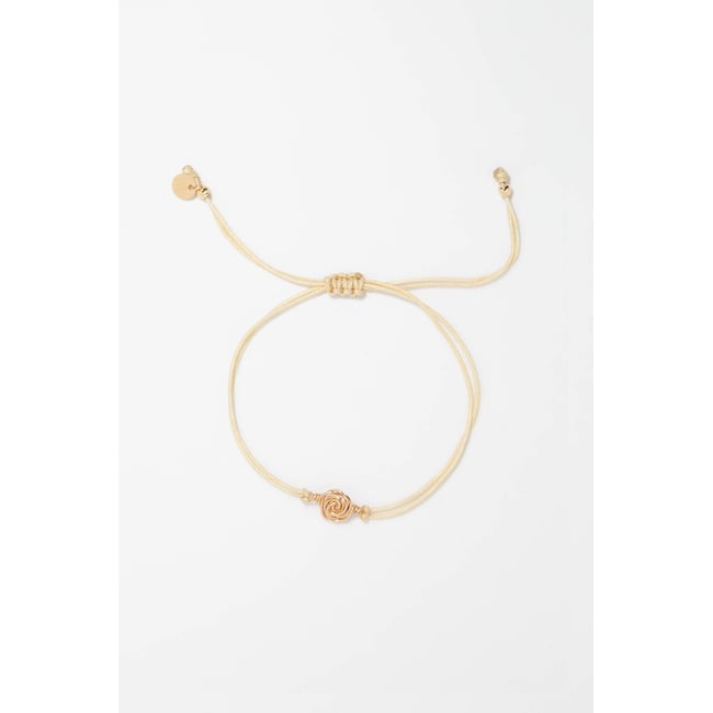 Bracelet cordon Rosa - Beige beige <span itemprop=