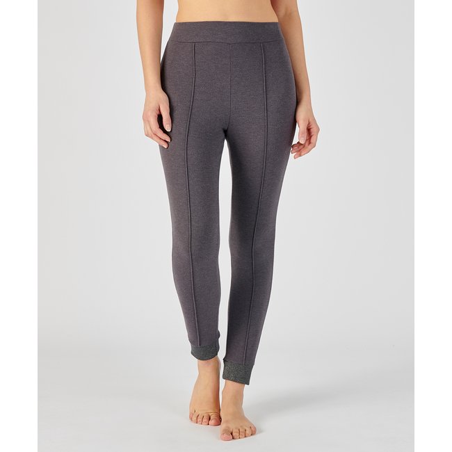 Caleçon long molleton Thermolactyl Sensitive gris foncé <span itemprop=