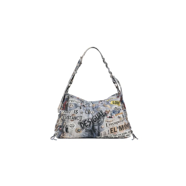 GRAND SAC BRODÉ bleu clair <span itemprop=