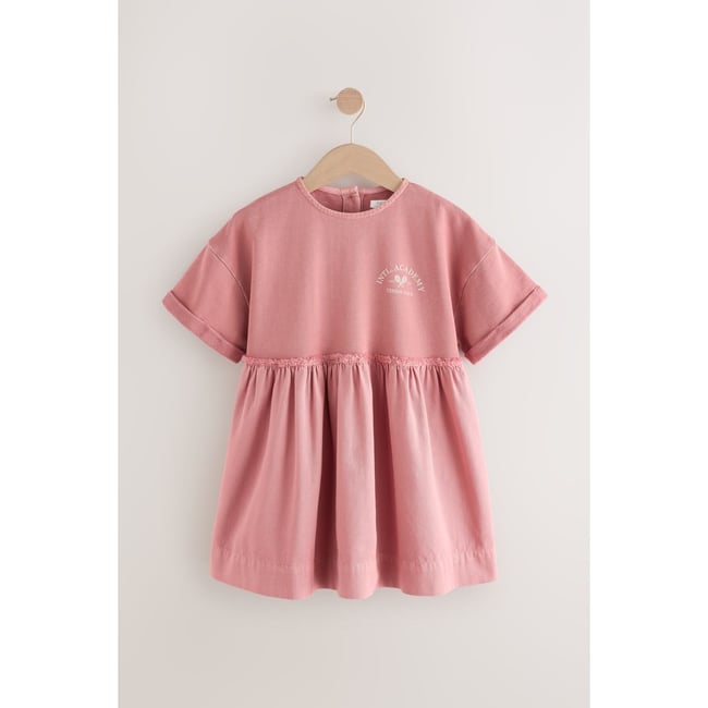 Robe t-shirt rose <span itemprop=