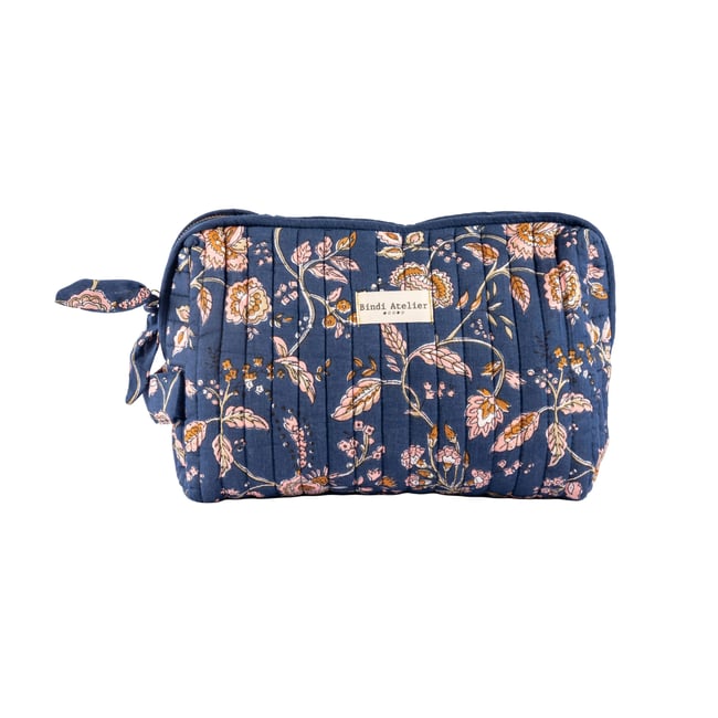 Trousse de toilette en coton matelassé - BINDI ATELIER