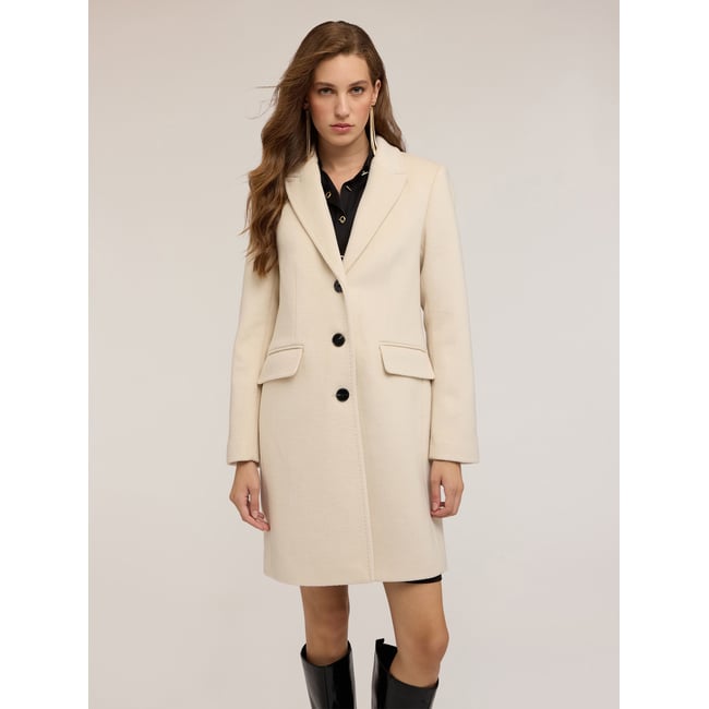 Manteau en mélange de laine tricoté - MOTIVI