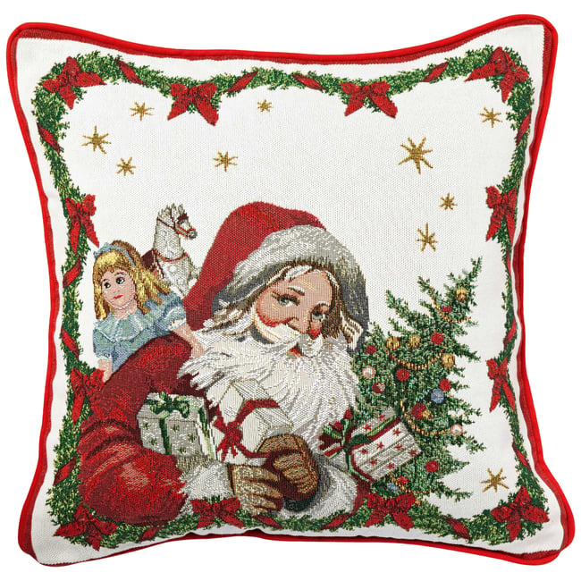 Coussin, Père Noël TOY'S FANTASY multicolore <span itemprop=