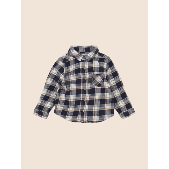 Chemise - Bon état bleu, marron <span itemprop=