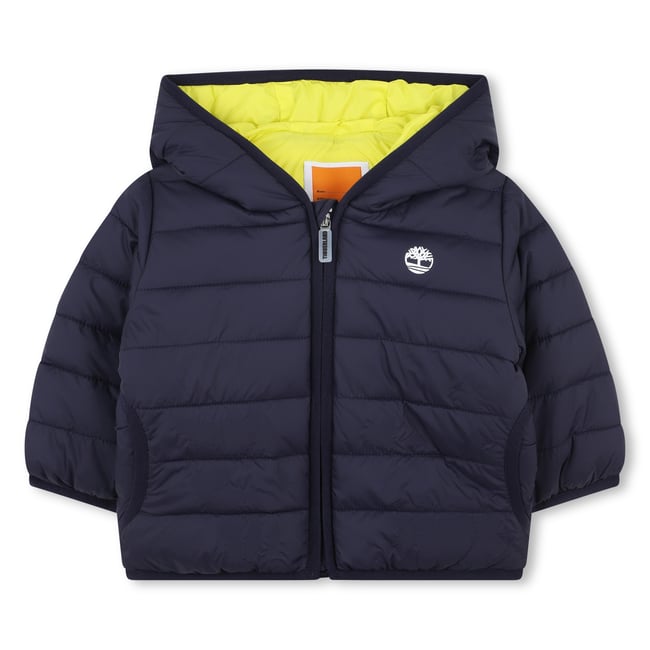 Veste légère en duvet avec poches zippées indigo blue <span itemprop=