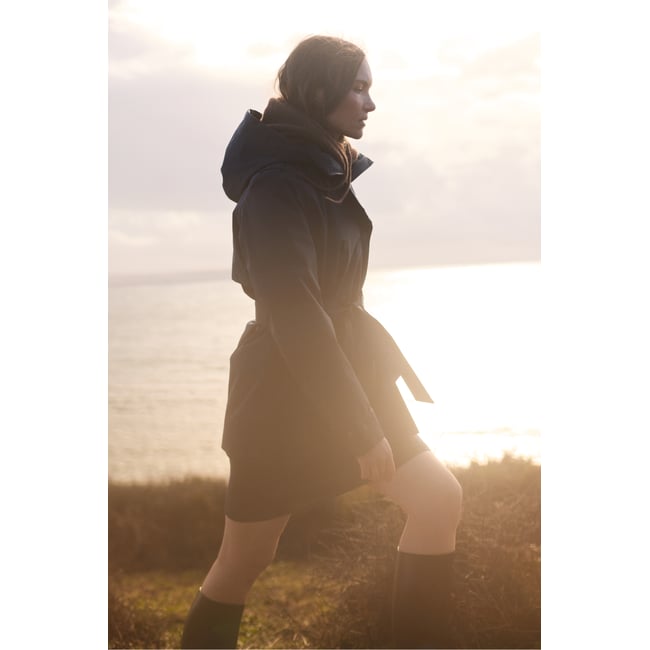 Trench-coat imperméable BROOKHILL navy <span itemprop=
