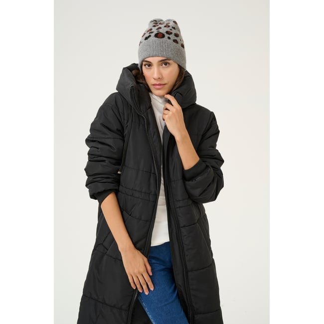 Hood gris animalier grey mel./animal knit pattern <span itemprop=