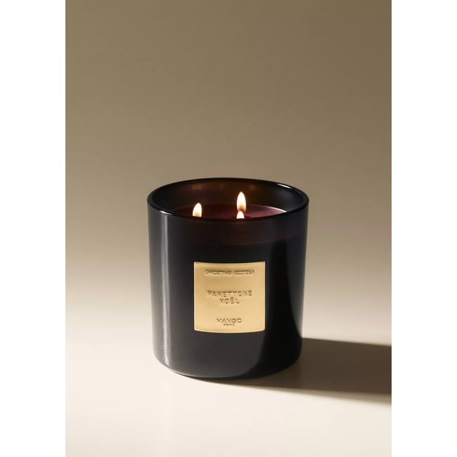 Bougie parfumée Panettone Couleur or <span itemprop=