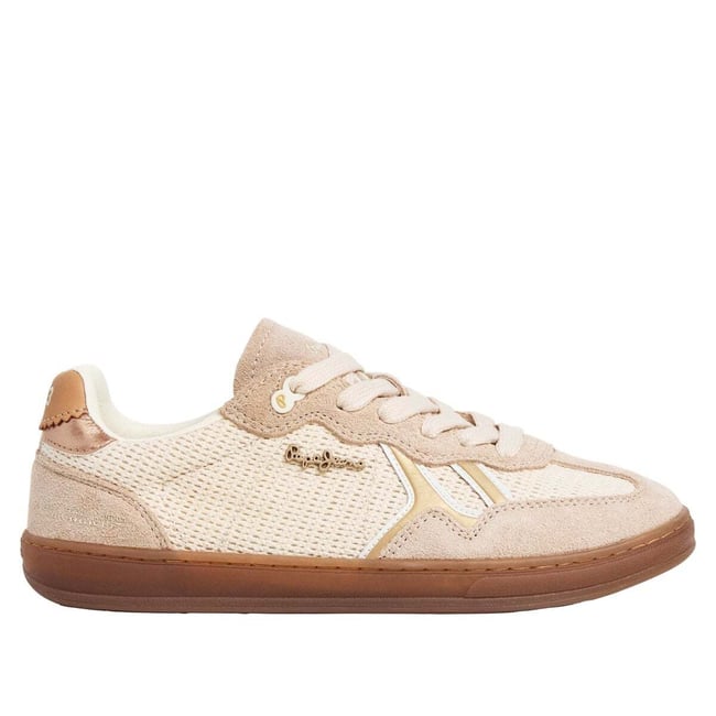 Baskets Combinées À Semelle Cupsole blanc écru <span itemprop=