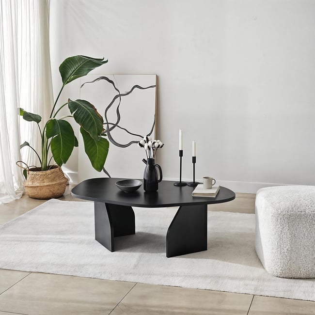 Кофейный столик с кромкой из ПФХ, Rock / Рок - SO'HOME