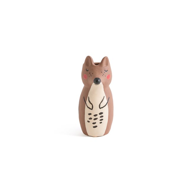 Bobino 16cm High Porcelain Fox Trinket, multi-coloured, LA REDOUTE INTERIEURS