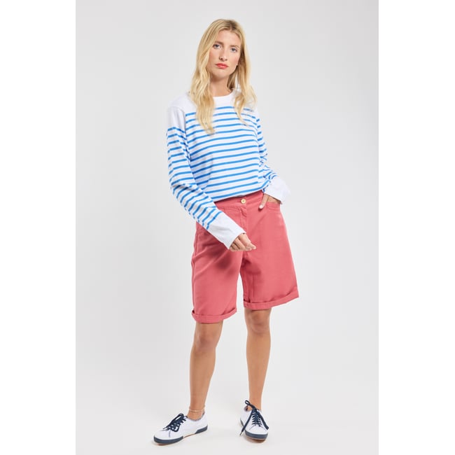 Short en coton garnet rose <span itemprop=