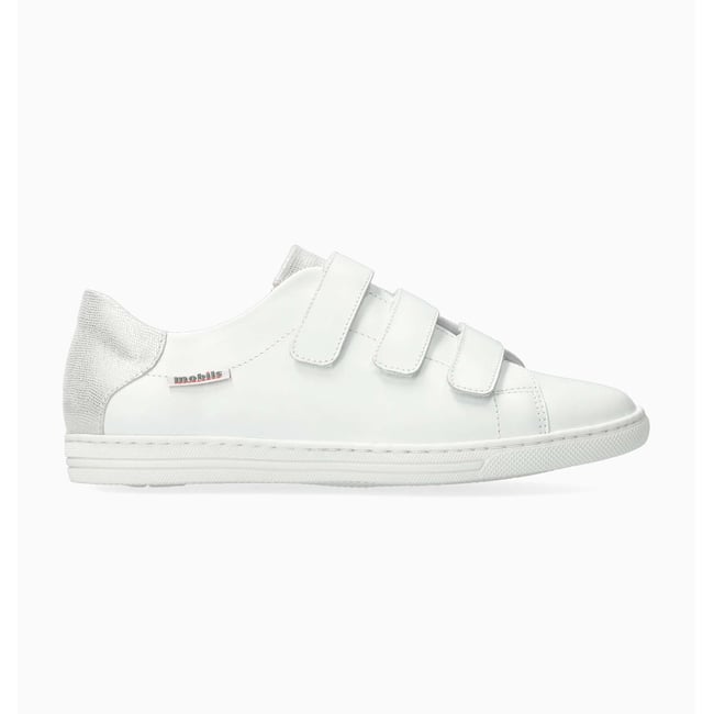 Baskets en cuir HELOISE blanc p5136909 <span itemprop=