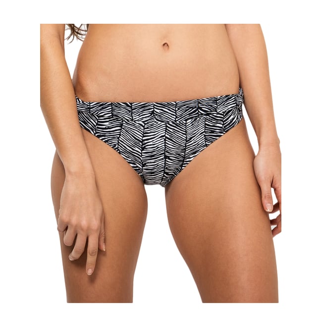 Bas maillot de bain ceinturé Sugar noir/blanc <span itemprop=