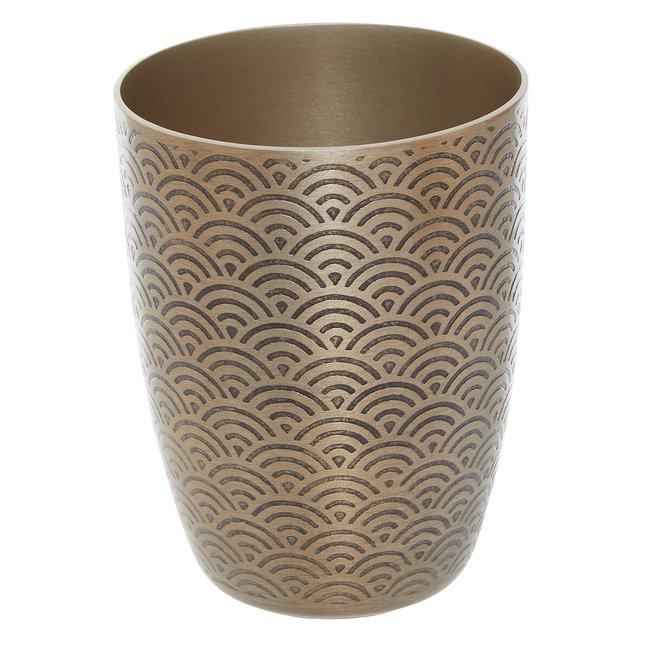 300ml Art Deco Champagne Finish Tumbler, gold-coloured, FIFTY FIVE SOUTH