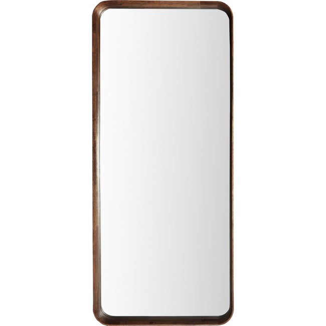 Miroir mural en bois collection S.LUBECA Couleur brun <span itemprop=