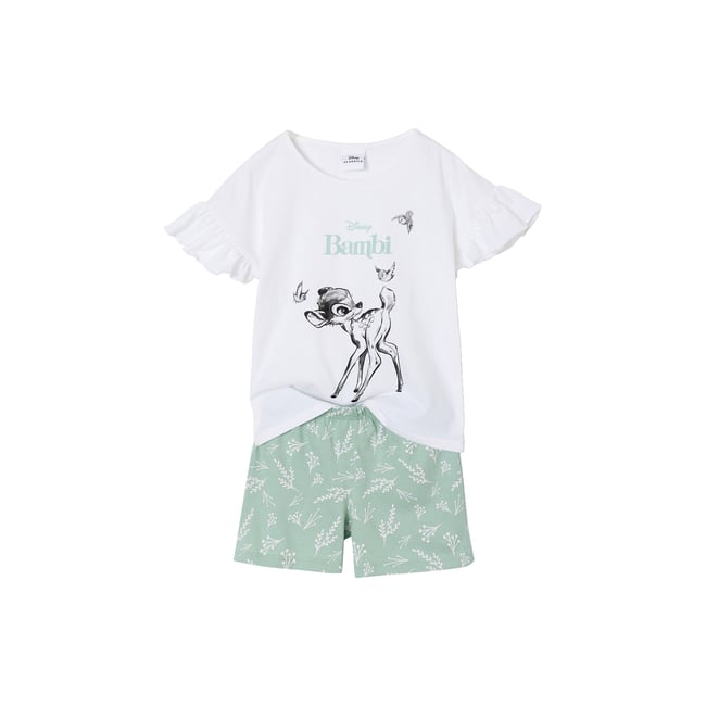 Pyjashort Bambi Disney bleu grisé <span itemprop=