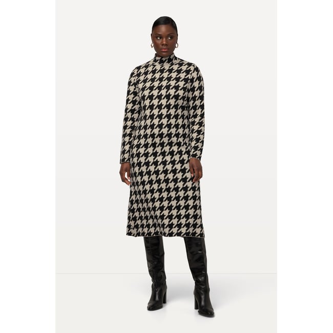 Robe midi en maille vanille <span itemprop=