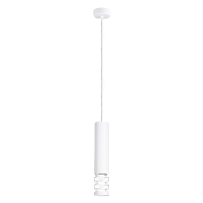 Suspension Acier Blanc GU10 1 Liro Couleur blanc <span itemprop=
