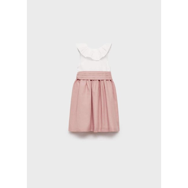 Robe jupe contrastante blanc <span itemprop=