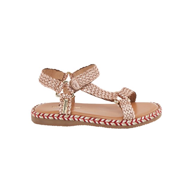 Sandales en cuir Blister or rose <span itemprop=
