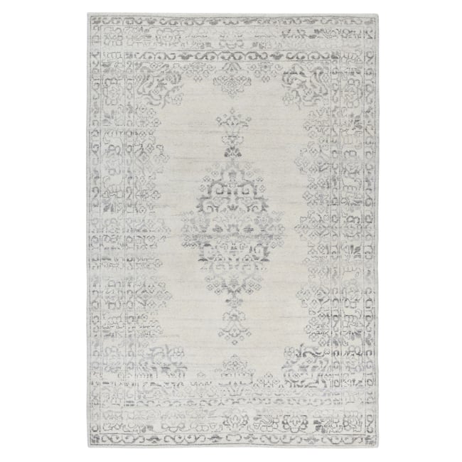 Tapis vintage Versian, noué main, 100% laine Couleur naturel <span itemprop=