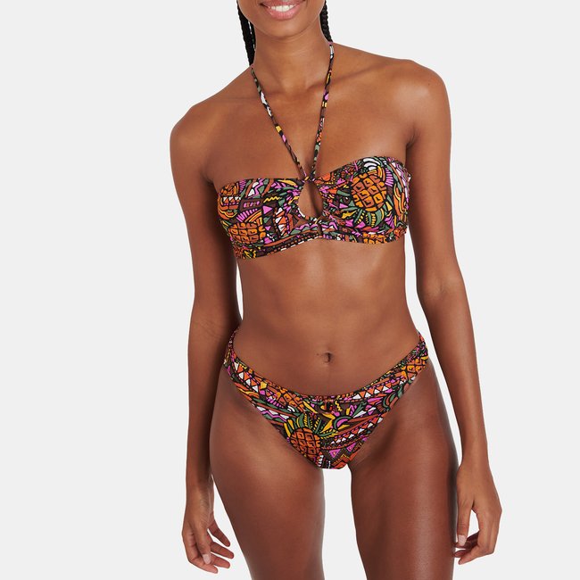 Bas de maillot culotte Dita - TRIBAL noir <span itemprop=