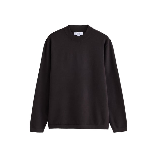 Pull en laine mélangée n. premium marron <span itemprop=