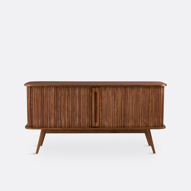 Sideboard Wapong mit 2 Schiebetüren nussholz <span itemprop=