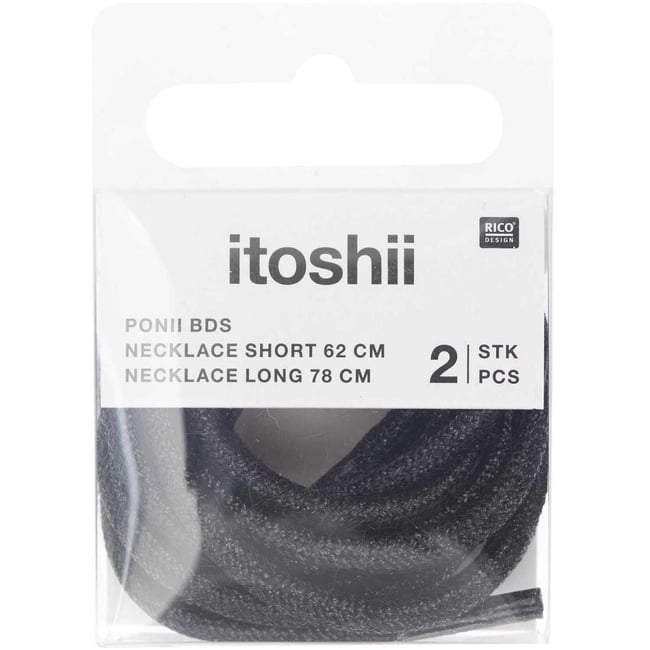 Itoshii pack 2 cordons 2 tailles noir - RICO DESIGN