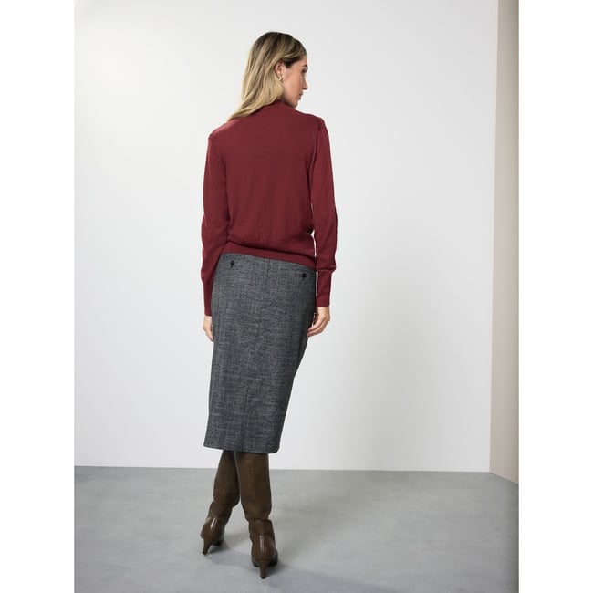 Mini Jupe En Lin NEXT - Gris Motif Floral - Taille 36 - Neuf Avec Étiquettes (Été/Léger)