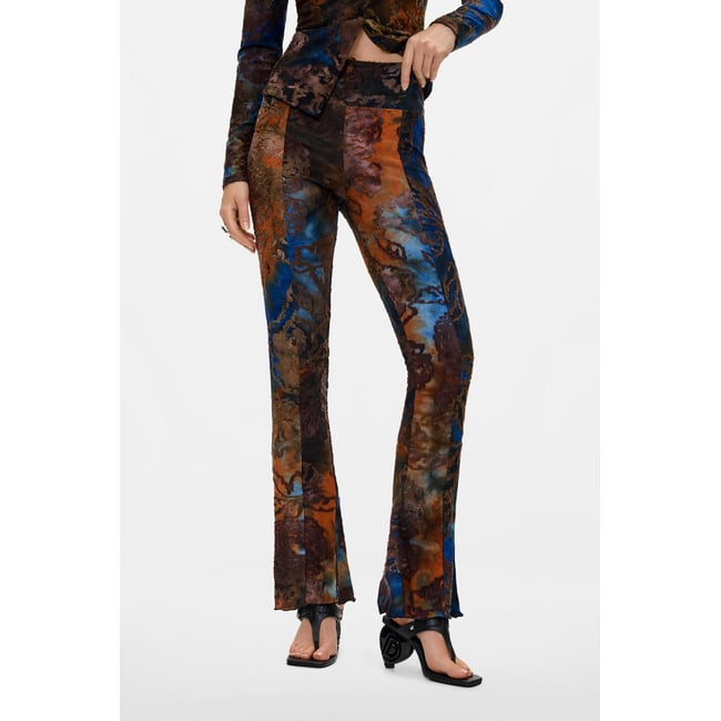 Pantalon long en maille noir <span itemprop=