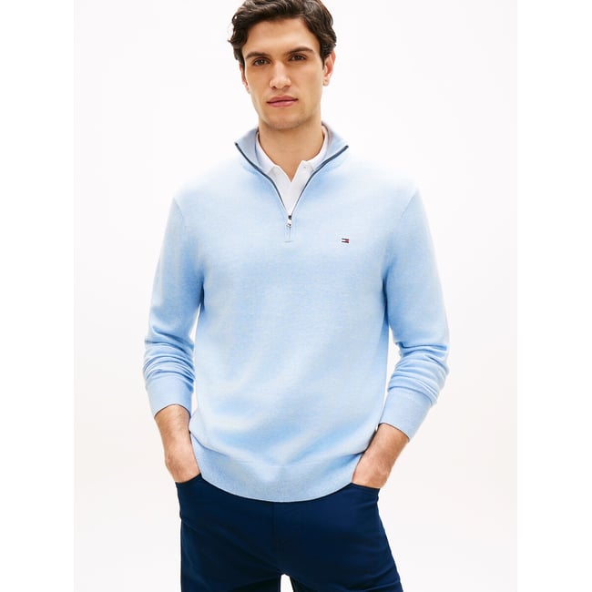 Pull à col demi-zippé  - TOMMY HILFIGER