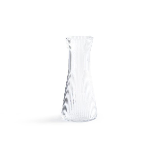 Carafe en verre transparent strié, Strivi Couleur transparent <span itemprop=