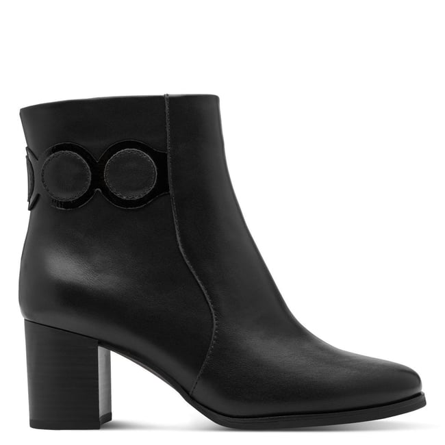 Bottine talon bloc noir <span itemprop=