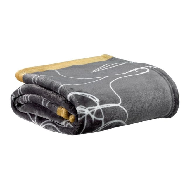 Plaid ultra-doux 130x160  Nymphea v002229 <span itemprop=