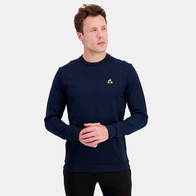 Sweat col rond  Coq d'Or bleu <span itemprop=