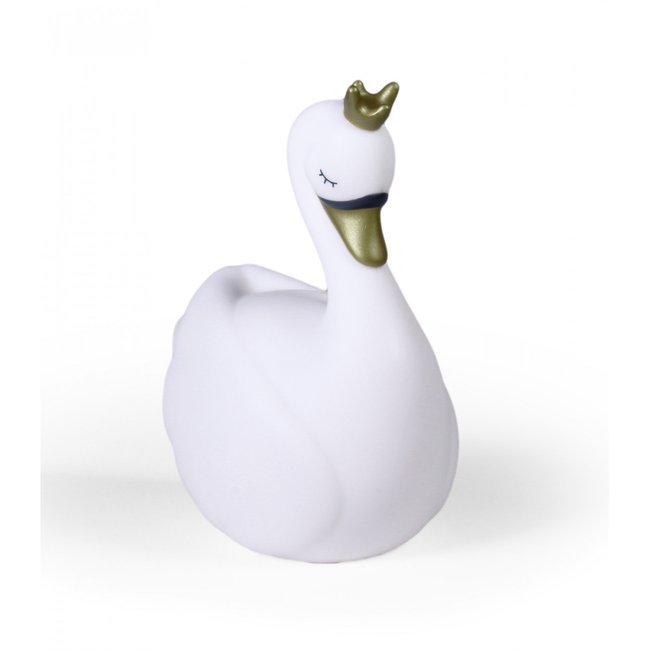 Veilleuse tactile en forme de cygne - DAME BLANCHE Couleur blanc <span itemprop=