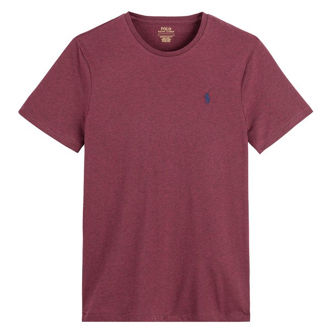 Camiseta entallada de cuello redondo con logotipo bordado Pony Player burdeos <span itemprop=