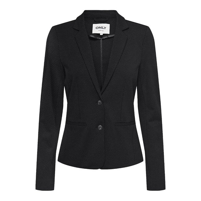 Blazer cintré, boutonné noir grisé <span itemprop=