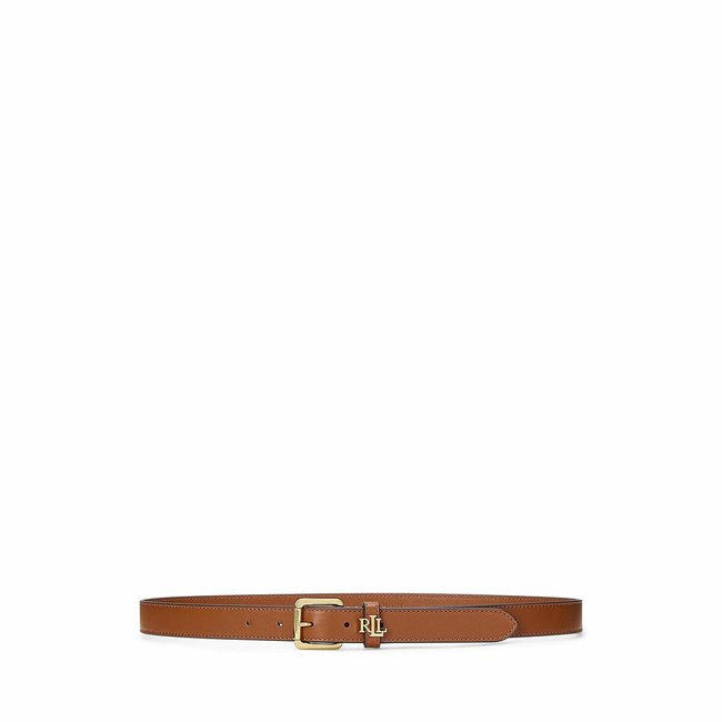 Ceinture en cuir  camel <span itemprop=