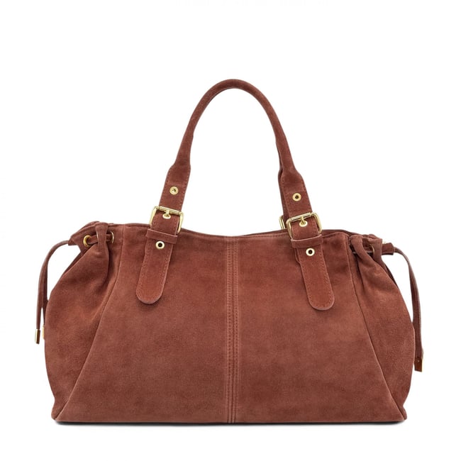 Sac bowling en croûte de cuir PRINCESSE SUEDE XL - OH MY BAG