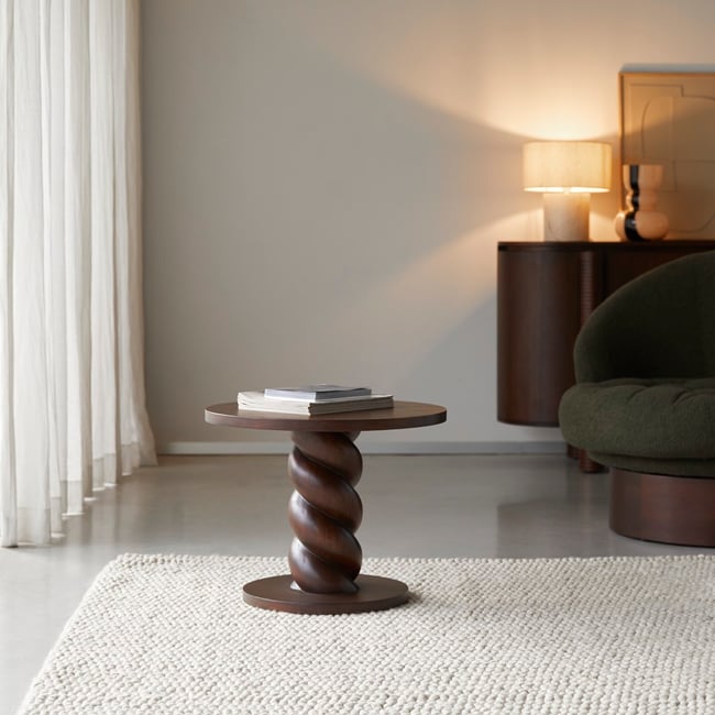Bout de canapé, LIZA Couleur marron <span itemprop=